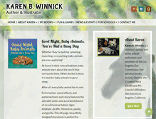 Tablet Screenshot of karenbwinnick.com